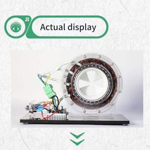 Coreless Brushless Motor Model, Shaftless Electromagnetic Display with Adjustable Speed, Forward Reverse Rotation, Brake Function Engineering for STEM Learning Enthusiasts - Image 2