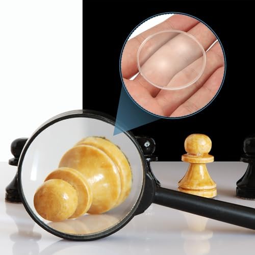 PATIKIL 24 Pack Biconvex Lens, 42mm Dia. 75mm Focal Length Optical Lenses Magnifier Paperweight Acrylic Double Convex for DIY Office Desk Home Science Experiment Telescope - Image 5