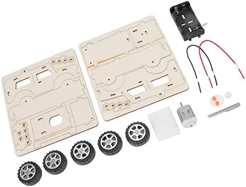 DIY Electric Wooden Model Car Building Kits, STEM Toys for Kids with Mechanical Car Assembly and Educational Science Learning - Image 2