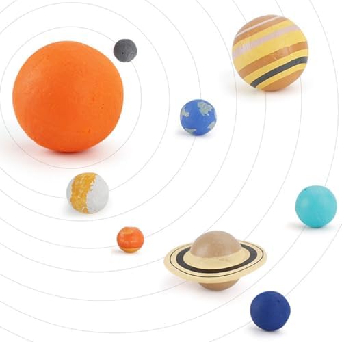 9 Piece Universe Planet Solar System Model Nine Planets Model Solar System Planet Figure Cake Topper Decoration Collection Figure for Astronomy Enthusiast - Image 5