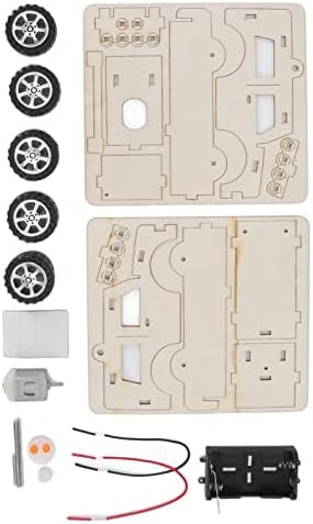 DIY Electric Wooden Model Car Building Kits, STEM Toys for Kids with Mechanical Car Assembly and Educational Science Learning - Image 3