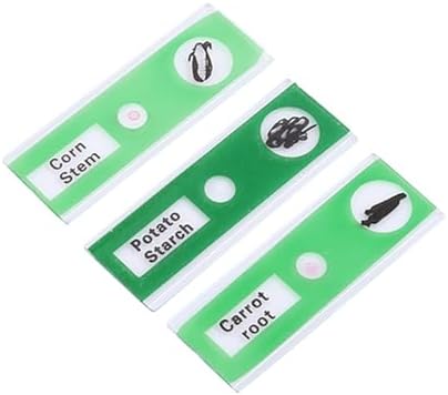 12PCS Prepared Microscope Slides, Plastic Colored Biological Sample Biology Slides Root Viewer Kit Microscope Accessories for Students Education (Mix Color) - Image 5