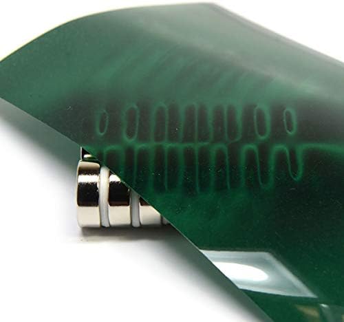 Green Magnetic Viewing Film 4x6 | Cool Magnets Science Kit | Magnetic Field Detector & Visual Aid for Physics Education | Ideal for Research & Magnetism Demonstrations - Image 2