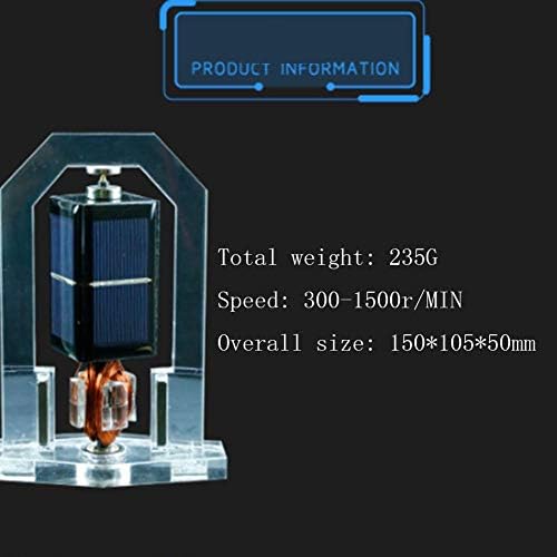 GagalU Magnetic Levitation Solar Motor Mendocino Motor Vertical Vertical Motor Solar Energy Technology Toys High Tech Ornaments - Image 2