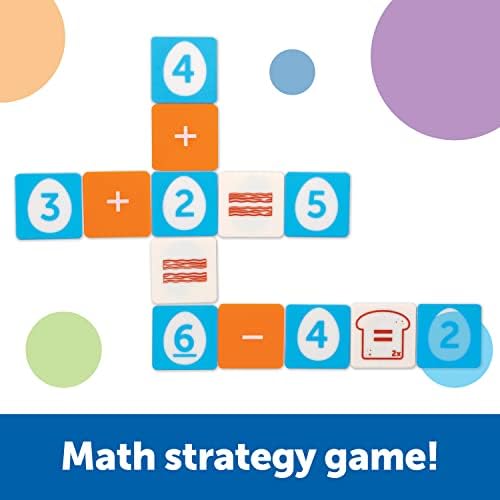 Learning Resources Math Scramble Game - 87 pieces, Ages 5+ Educational Games for Kids, Math Games for Kids, Early Math Skills, Addition and Subtraction Games - Image 2