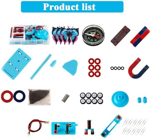 Science Magnets Experiment Set for Kids Electricity and Magnetism Kit for Students Stem Kit Physics Lab Basic Circuit Tools for Learning Starter - Image 2