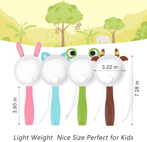 Rongon 10X Kids Magnifying Glass Handheld Magnifier for Child (4Pcs) - Image 2