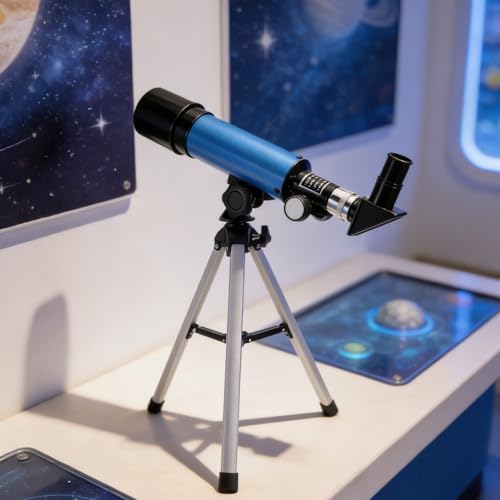 Astronomical Telescope for Astronomy Beginners Xmas, Blue Portable - Image 7