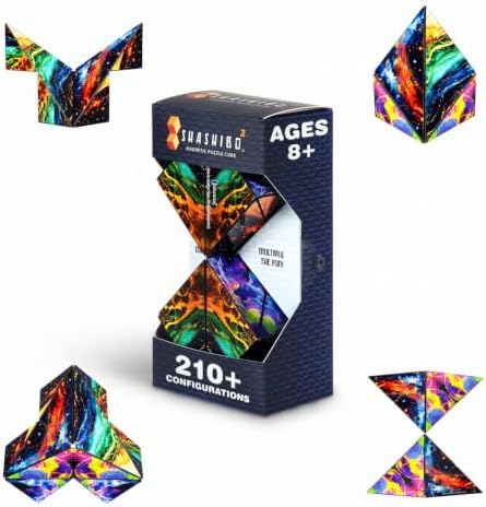 Shashibo ICOSA XL Magnetic Puzzle Toy, Stress Relief Fidget Toy by SHASHIBO