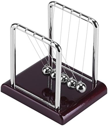 DEWIN Newtons Cradle Pendulum Steel Balance Swinging Magnetic Ball Perpetual Motion Desk Toy Physics Science Desk Fun Toy Swinging Kinetic Balls for Office Decor Gift 3.35 x 2.76 x 3.54 Inches by DEWIN