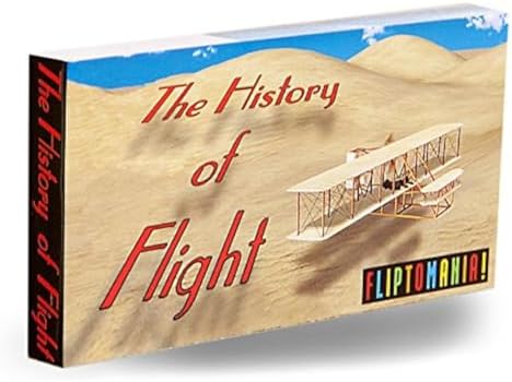 History of Flight Flipbook for Kids 6-12, Animation Flip Book for Children by Fliptomania