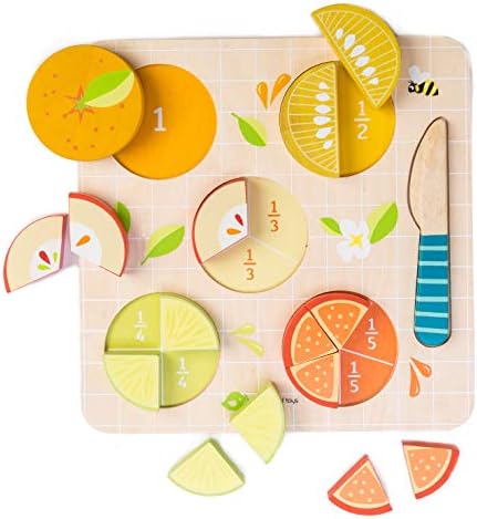 Tender Leaf Toys - Citrus Fractions - Math Learning Wooden Toys, Sorting Toys - Educational Game for 18m+ - Image 2