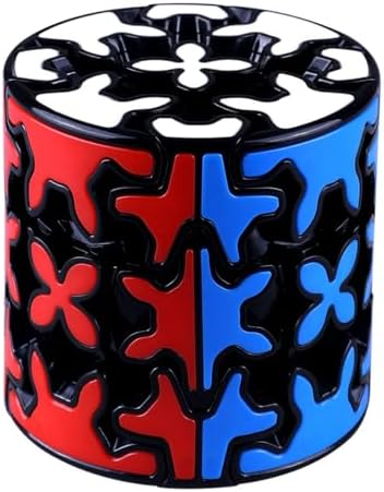 Gear Cube 3x3 with Three-Dimensional Gear Structure Magic Cube Black 3x3x3 Puzzles Toys Brain Teaser Puzzle Game Toy for Children and Adults (Style C) - Image 2