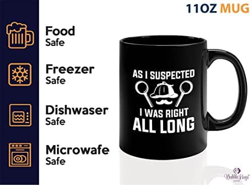 Detective Coffee Mug 11oz Black - As I Suspected, I Was Right All Long - Private inverstigator Public investigator enigmatic person police training gift - Image 4