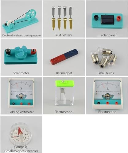 The Principle of Electric Bell Solar Panels Series Circuit Ampere Experiment One-Way Conductivity of Diodes Electromagnetic Electrical Experiment Box - Image 4