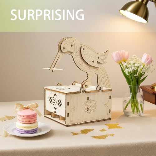 3D Wooden Puzzles for Adults,Wooden Toothpick for Child and Adult,Model Building Kit,Educational Brain Teaser,Unique Gift for Kids and Friends on Birthday and Christmas Day - Image 6