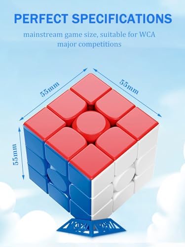 CFMOUR Magnetic 3x3 Speed Cube, Stickerless Magic with Stand, Puzzle Toys - Image 3