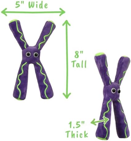 GIANT MICROBES Chromosome Plush, Genetics Gift, DNA Gifts, Genealogy, Ancestry Gift, Biology Plushies, Genetic Counselor, Forensic Science Gifts, Biology Models - Image 4