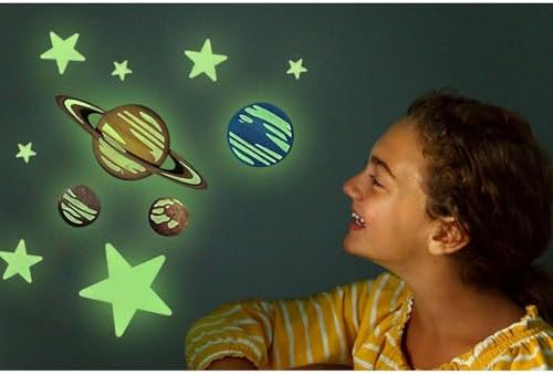 4M Glow Planets & Nova Stars - 20 Glow-in-The-Dark Ceiling & Wall Stick-Ons - Image 5