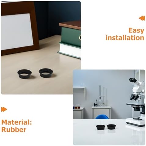 Homoyoyo 4pcs Rubber Eyepiece Eye Cup Cover for Telescope and Microscope - Image 3