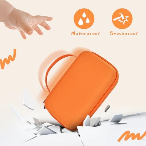 Hard Case Compatible with MYNT3D Super/Professional Printing 3D Pen, Orange - Image 4