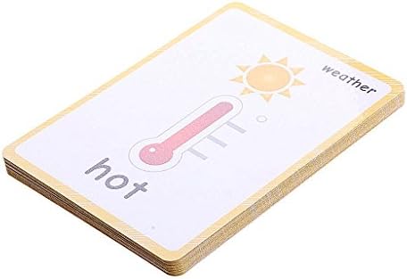 SANTSUN 24 Pcs Weather Flashcards Set - Classroom Decorations Kindergarten Teacher Tools - Educational Teaching Picture & Word Cards for Kids Boys Girls Early Learning - Image 6