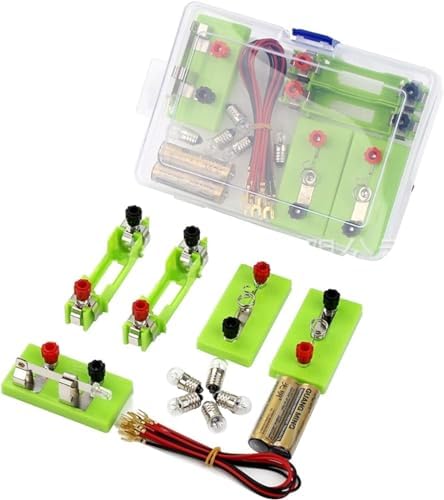 Basic Electricity Circuit Experiment Box, Series & Parallel Building Kit, Complete Physics Electronic Principle Demonstration Equipment for Lab Teaching - Image 3