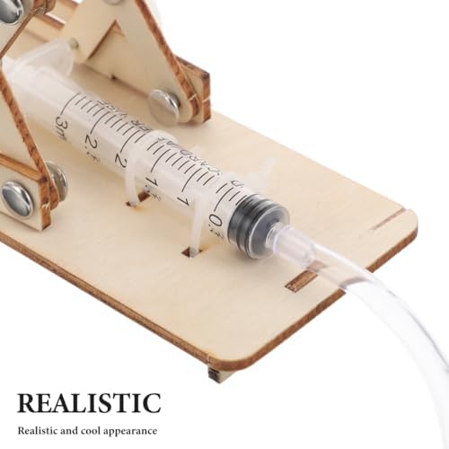 Toyvian Hydraulic Lift Toy DIY Assembly Kit Science Experiment Kit for Kids Model to Explore Hydraulics Air Pressure and Simple Lifting Platform Principles 8.66in - Image 4