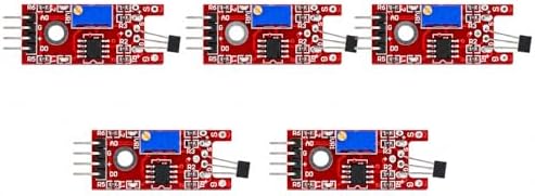 5 Pcs KY-024 Linear Magnetic Hall Switches Speed Counting Sensor Module Starter Kit by Truloven