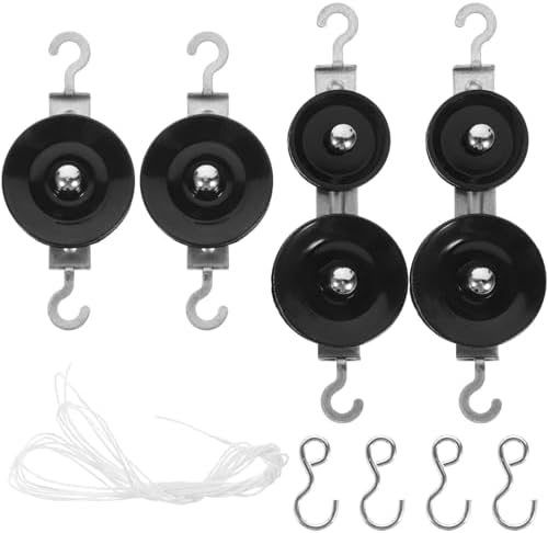 Student Pulley Set Metal Pulley Single and Double Pulley Fixed Pulley Physics Experiments Equipment Mechanics Experimental Equipment Teaching Tools for Junior High School by Unknown