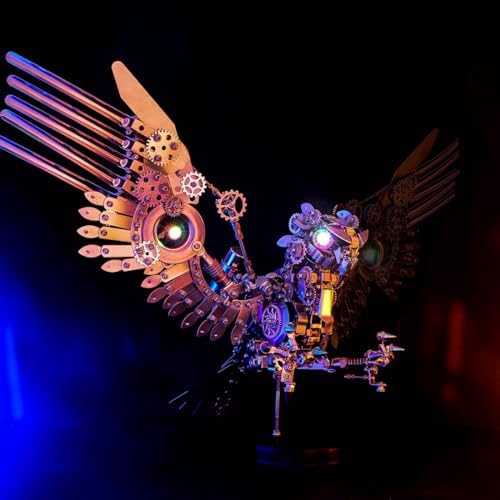 3D Steampunk Mechanical Metal Puzzle Kit: DIYGyrfalcon Eagle Model - 3D Jigsaw Assembly Kit, Handmade Craft Collection for Adults, Teens, Boys, and Girls(1800+Piece) - Image 6