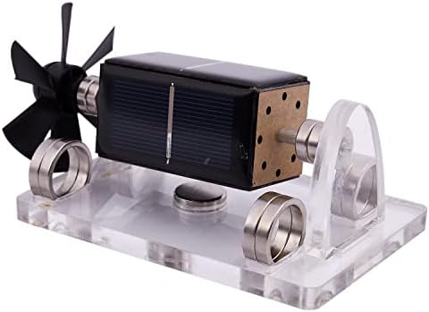 Solar Magnetic Levitation Model Levitating Mendocino Motor Educational Model St41, 130*76*75mm, Black, 233553 - Image 6