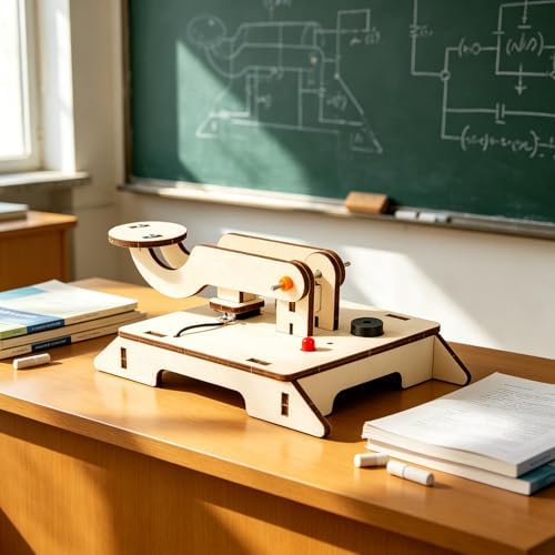 Wooden Morse Code Telegraph Kit for Kids, DIY STEM Science Experiment Building Set with Light & Sound Signal, Educational Circuit Learning Toy for Classroom, Homeschool - Image 6