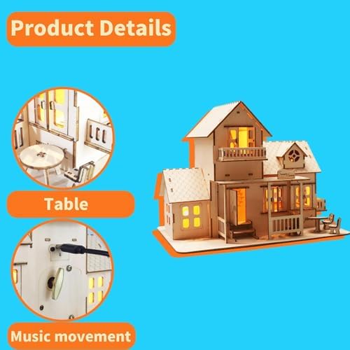 Music Park 3D Wooden Puzzles for Adults, Sweet Home - Image 5