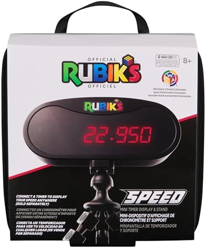 Rubik's Cube Mini Timer Display & Stand for Speed Cubing by Rubiks