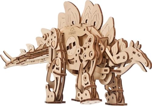 UGEARS Stegosaurus 3D Puzzle, Stegosaurus Models Dinosaur Building Kit, Mechanical Dinosaur Puzzle Model Kit for Assembly, DIY Kits for Adults Dinosaur Gifts, 305 Pcs by UGEARS-ModelingJoy