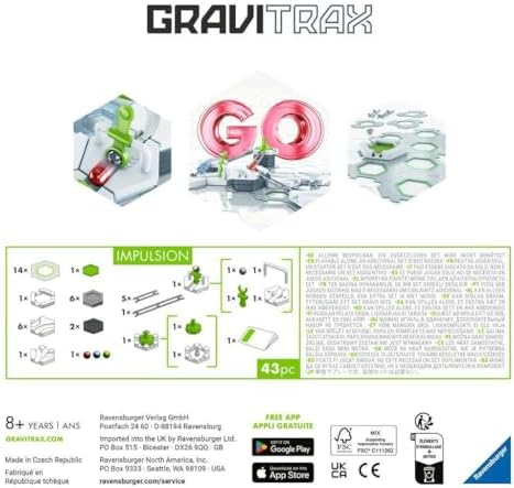 Ravensburger GraviTrax GO Impulsion - Gravity & Magnetic Marble Run System - STEM Building & Engineering Toy - Critical Thinking & Problem‑Solving - Ages 8+ - Image 2