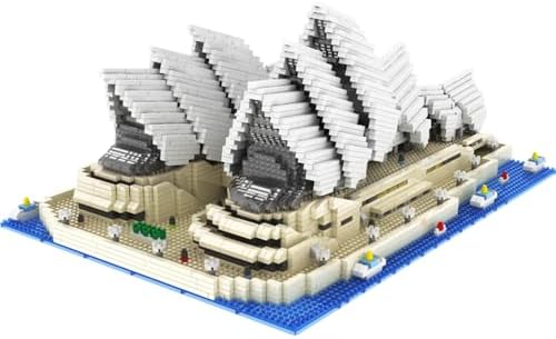 Micro Mini Blocks Sydney Opera House Micro Block Building Model Set Famous Architectural Toys Gifts for Kid and Adult 4131PCS by Unknown