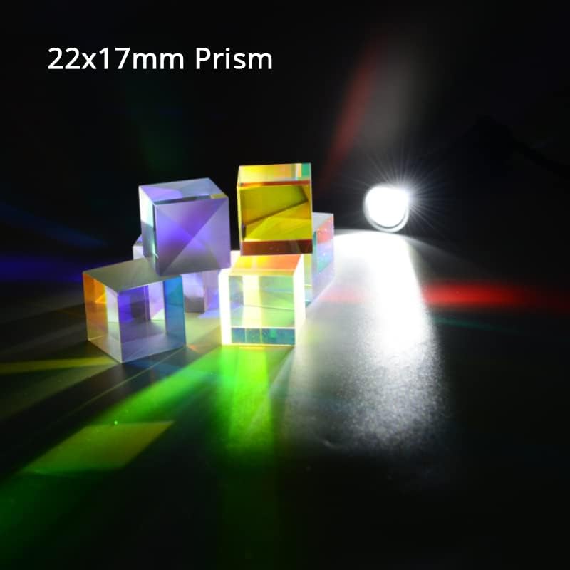 ZTBH Microscope Accessories Kit 10pcs 22X17mm Defective RGB X-Cube Prism Combiner Splitter Cross Dichroic Prism for Teaching Tools/DIY Decoration Microscope Slides - Image 2