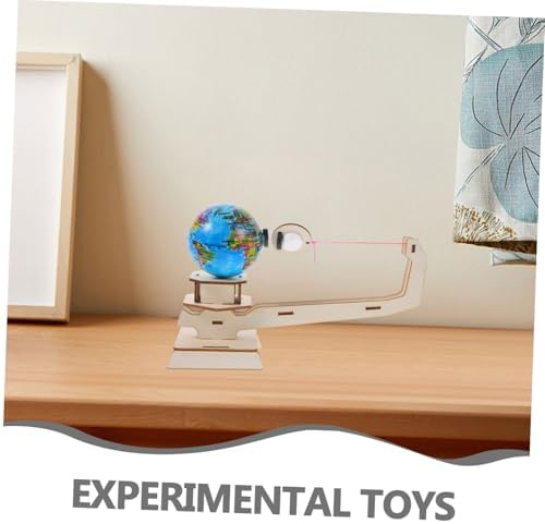 2 Sets Gravity Physics Experiment Kit Wooden Earth Moon Models - Image 3