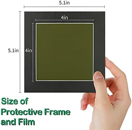 Magnetic Field Viewing Film 4"x4", Magnetic Flux Display, Magnet Pattern Detector, Scientific Project Teaching, Reusable and Automatic Recovery - Olive - Image 4