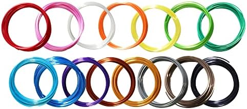 15 Bright Colors 1.75mm 3D Pen Silk PLA Filament Refill, Each Color 4m, Total 60m 3D Printer Silk PLA Sample Pack, Compatible with FDM 3D Printer and 3D Pen, Not Support for 3Doodler Pen - Image 3