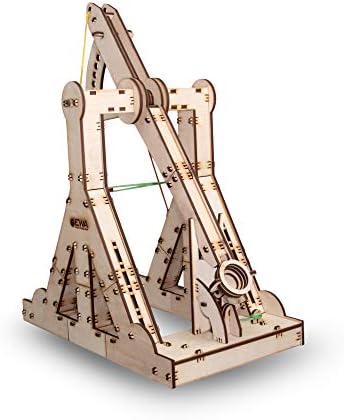 Eco Wood Art 3D Puzzle Trebuchet - Image 2