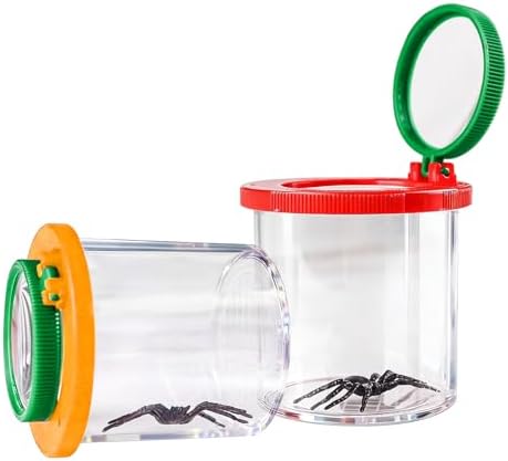 Lightning Bug Jar, Firefly Jar Bug Viewer for Kids Children Nature Exploration, 2 Pack by PetalPursuit