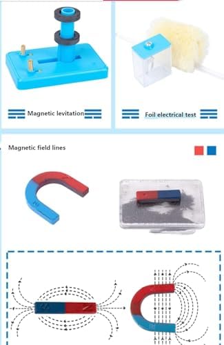 Complete Electromagnetic Circuit Experiment Box, Multi-Functional Physics Electrical Instrument Full Set Types Electricity & Magnetism Lab Exploration Kit with Accessories - Image 5