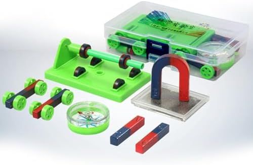 Physics Magnet Experiment Set Science Lab Equipment U-Shaped Horseshoe Magnets Compass Iron Powder Magnetic Levitation Teaching Aids Educational Kit for Students Classroom Demonstration - Image 3
