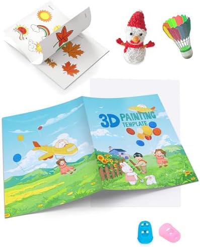 3D Pen Painting Drawing Book, 40 Pattern Thick Paper Templates - Image 5