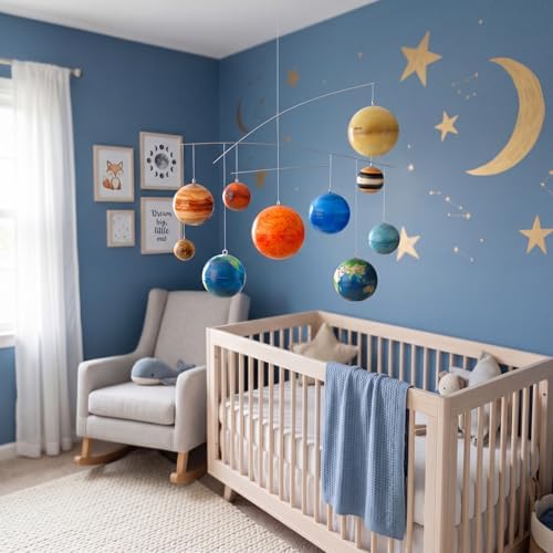 Hollowfly 3D Solar System Mobile Kit Vbs Hanging Planets Outer Space Decor - Image 5