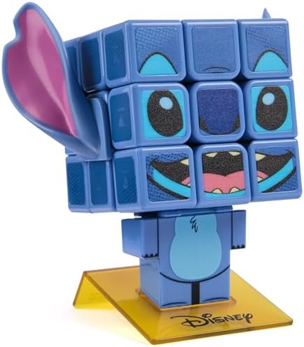 Rubik's Cube Disney Stitch Cuber Brain Teaser Collectible Figure by Rubiks