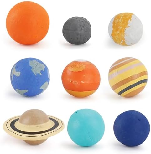 9 Piece Universe Planet Solar System Model Nine Planets Model Solar System Planet Figure Cake Topper Decoration Collection Figure for Astronomy Enthusiast by Mangdunt